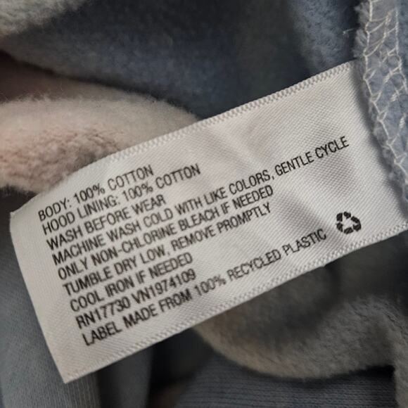 Tie Dye Cotton Cropped Hooded Sweatshirt Size Medium New with Tag - Picture 4 of 4